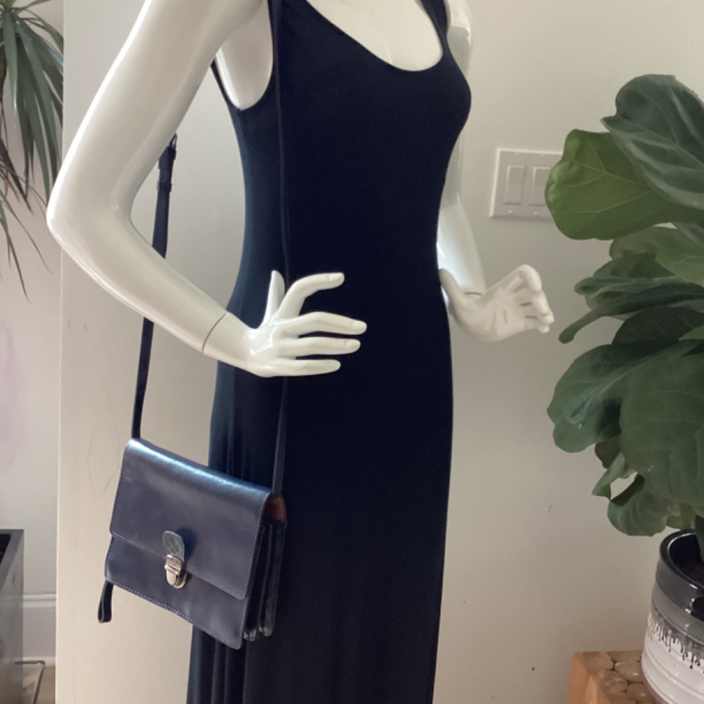 NWT PATRICIA NASH NAVY BLUE LEATHER CROSSBODY BAG PURSE - Picture 3 of 14